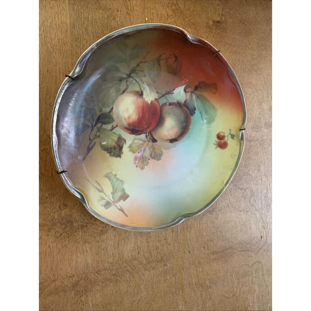 Jaeger J&C Louise Bavaria Germany Porcelain Wall Plate - Apples On Tree JAE50